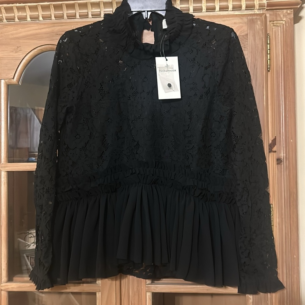 Black Lace Myla Top - Picture 6 of 12